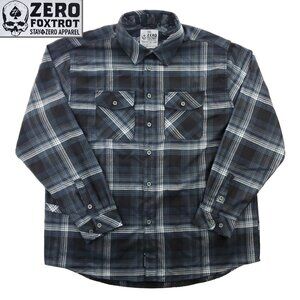 Zero Foxtrot Flannel Shirt Plaid Long Sleeve Soft Men's 3XL